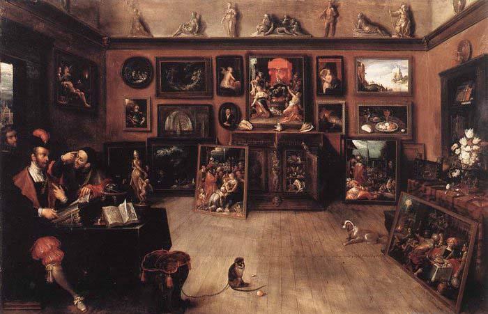 Francken, Frans II An Antique Dealer's Gallery oil painting picture